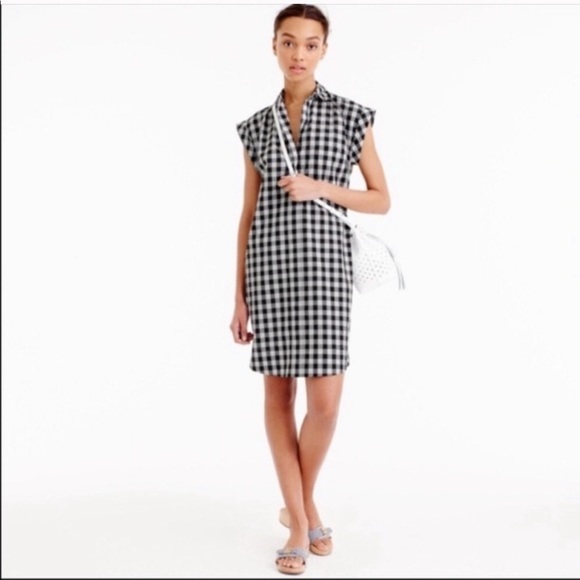 J. Crew Dresses & Skirts - J. Crew Gingham Pullover Shirt Dress XS